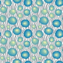seamless pattern with curves gradient spots vector image