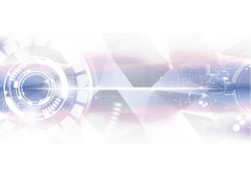 technological future connection interface system Vector Image