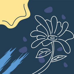 abstract background drawn with various shapes vector image
