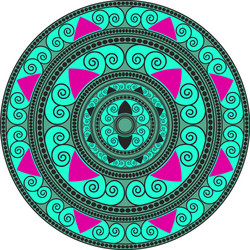 circular abstract pattern vector image