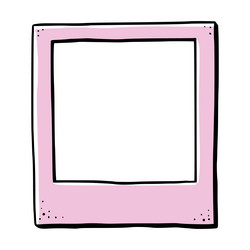hand drawn frame doodle sketch style vector image