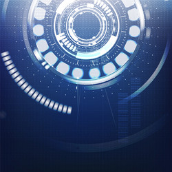 technological future connection interface system vector image