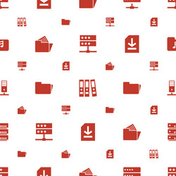 Archive icons pattern seamless white background vector