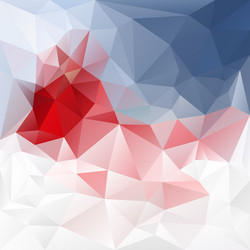 blue red abstract polygon triangular pattern vector image