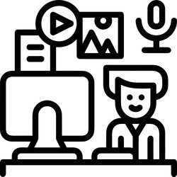 computer icon symbol image vector image