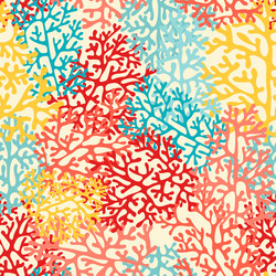 Coral Reef Pattern - Abstract Seashell vector image