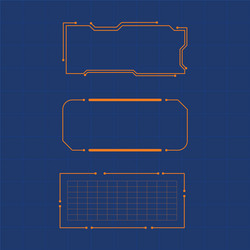 futuristic user interface vector image