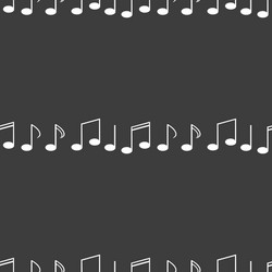 music elements notes web icon flat design seamless vector image