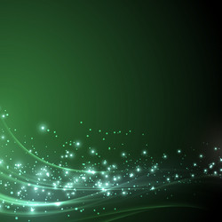 Shimmering Green Sparkle Abstract Background vector image