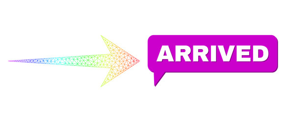 spectral network gradient arrow right icon vector image