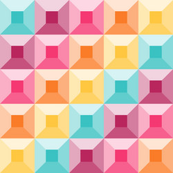 abstract geometric pattern like a colorful quilt vector image