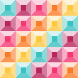 Abstract geometric pattern like a colorful quilt vector