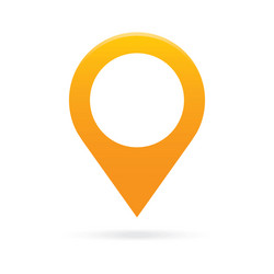 Location icon gps marker symbol map pin Royalty Free Vector