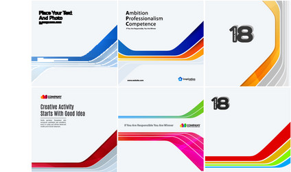 set of abstract design for graphic template vector image