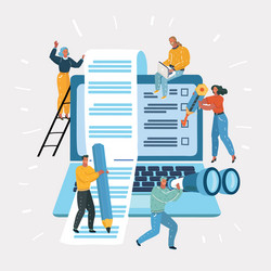 software web development project concept vector image