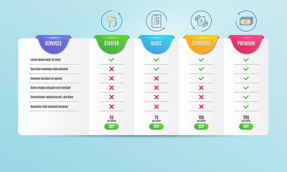 technical algorithm idea and checklist icons set vector image