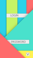 background for access and login modern material vector image