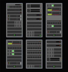 computer for a crypto server vector image