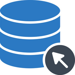cursor database vector image
