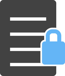 secure document vector image