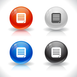 website template buttons vector image