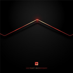 abstract black and gray metallic triangle overlap vector image