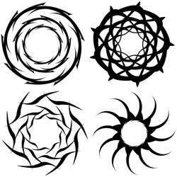 abstract circular drawing amorphous nonfigurative vector image