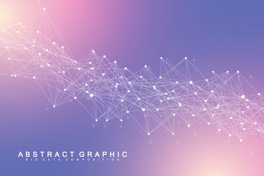 Big data visualization geometric abstract vector