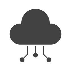 cloud data distribution icon image vector image