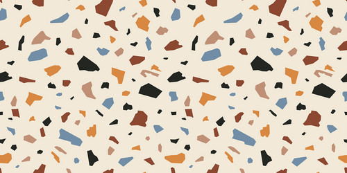 Terrazzo seamless patterns Royalty Free Vector Image