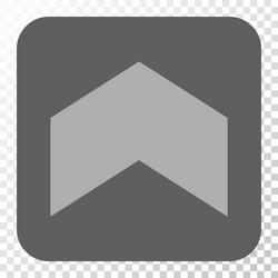 direction up rounded square button vector image
