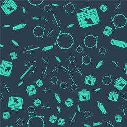set circle with bezier curve computer monitor vector image