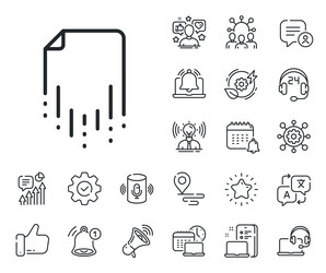 recovery file line icon backup data sign restore vector image