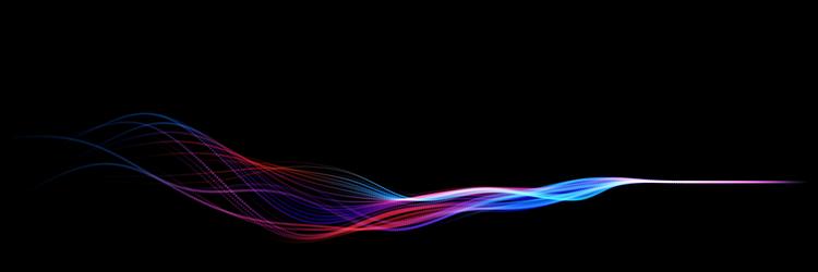 wave pattern 3d glowing abstract digital vector image
