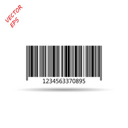 bar code isolated on a light background vector