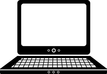 laptop computer icon image vector image