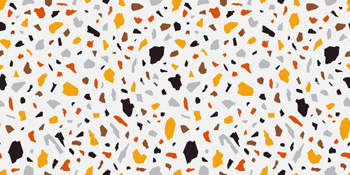 Terrazzo seamless patterns Royalty Free Vector Image