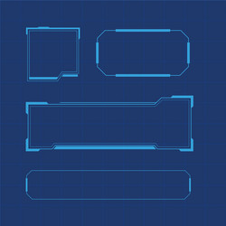 futuristic user interface vector image
