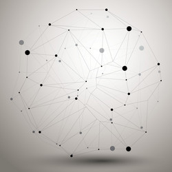geometric abstract 3d complicated lattice object vector image