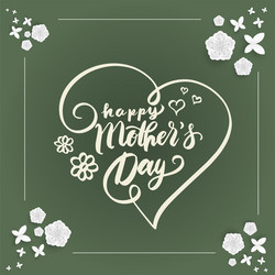 lettering for mothers day card vector