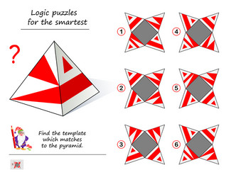 logic puzzle game for smartest from which sample vector image
