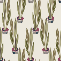 modern seamless botanical colourful pattern vector image