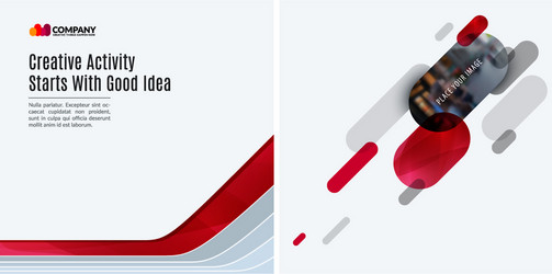 set of abstract design for graphic template vector image
