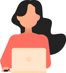 Female user icon-girl icon-businesswoman Vector Image