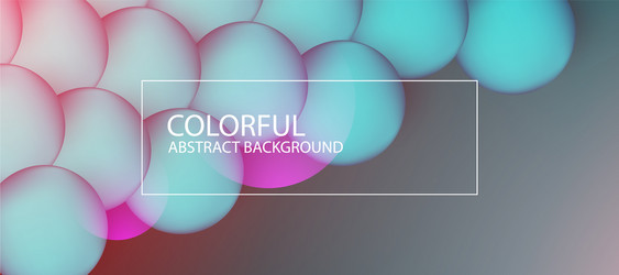 abstract colorful circle background vector image