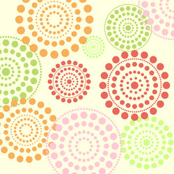 Dotted Circles Pattern vector image