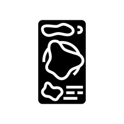 heatmap ux ui design glyph icon vector image