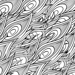 Peacock Feather Pattern vector image