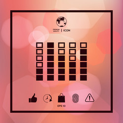 spectrum analyzer equalizer icon vector image