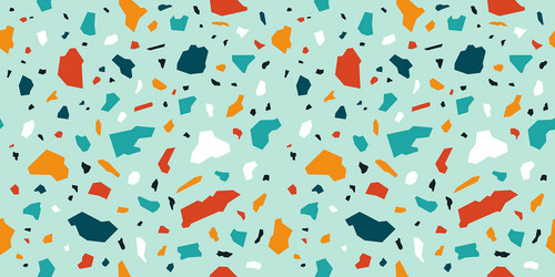 Terrazzo seamless patterns Royalty Free Vector Image